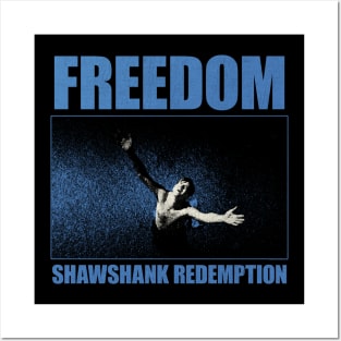 freedom shawshank redemption grunge Posters and Art